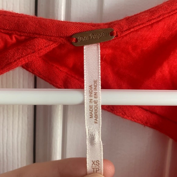 LONG SLEEVE CORAL FREE PEOPLE MINI DRESS - Picture 4 of 4